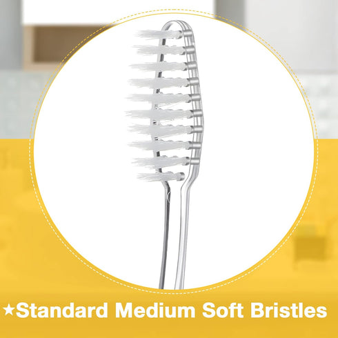 400 Pack Disposable Toothbrushes, Individually Wrapped Manual Single Use Soft Bristle Toothbrush Set for Adults Kids