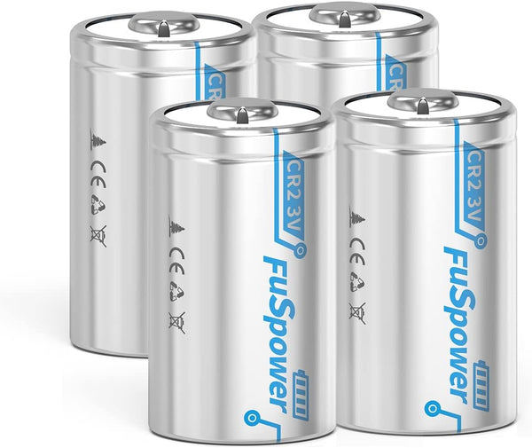 CR15h270 3V Lithium Battery, 850mAh CR-2 Batteries, 4 Count (Pack of 1)