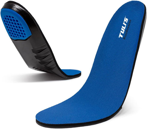 Tuli's Roadrunners Shoe Replacement Arch Support Insoles, Large - Shock Absorption & Cushioning