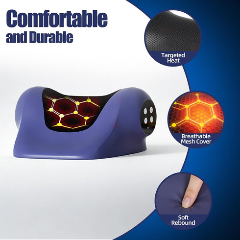 Kyntria 3 3-in-1 2000mAH Neck Massager with Heat, Neck and Shoulder Relaxer, Cervical Spine Alignment for Pain Relief