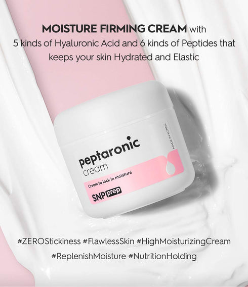 SNP Peptaronic Skincare Moisturizing Cream, Calming and Hydrating Face Cream for All Skin Types, 1.9 Oz