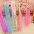 Blue Plastic Toothbrush Case, Portable Travel Storage Box with Dust-Proof Cover and Air Hole