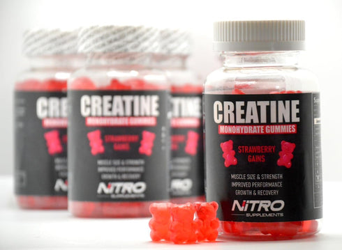Nitro Supplements Creatine Monohydrate Gummies, 60ct, 30 Servings