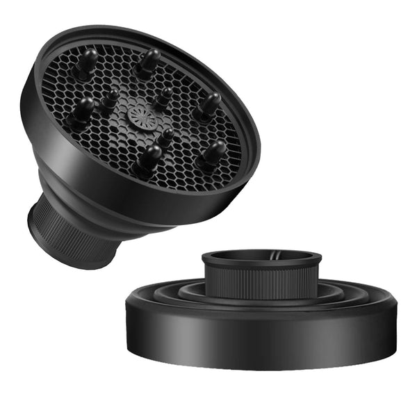 WAJIAYON Universal Collapsible Hair Dryer Diffuser Attachment - Lightweight Portable Travel Tool, Fits Most Blow Dryers