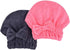 Microfiber Hair Drying Towels with Bow-Knot Shower Cap - Hair Turban for Curly Long Hair, 2 Pack