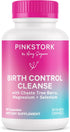 Pink Stork Birth Control Cleanse for Hormone Balance, with Chaste Tree Berry, Magnesium, Selenium, 60 Capsules
