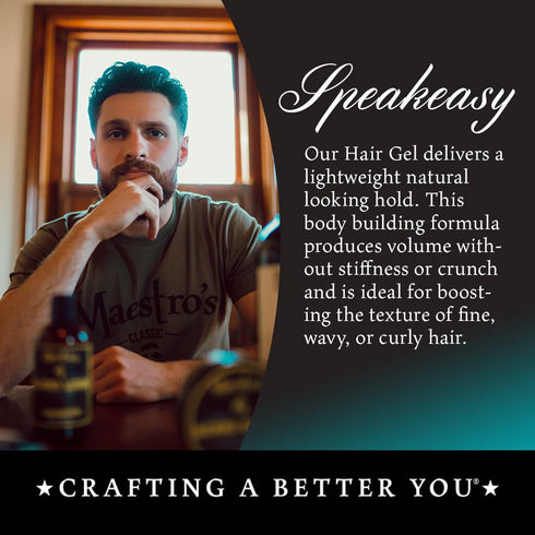 Maestro's Classic Hair Gel, Speakeasy Blend, 3.4 Ounce