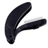 TecUnite 4 Packs Folding Eyelash Comb, Stainless Steel Teeth Eyebrow Comb and Lash Brush (Black)