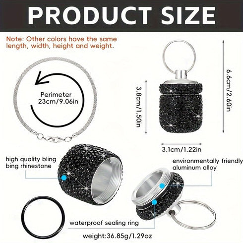 ZEPFJHE 7 Portable Weekly Pilling Organizers Waterproof Aluminum Alloy Storage Case with Compartments