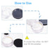 Kalevel Empty Makeup Powder Container, 50ml with Puff, Plastic Cosmetic Jars, Refillable Bottle with Sifter