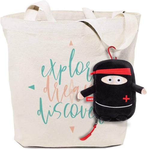 Owie Ninja Small Mini Compact First Aid Kit for Parents on The Go and Hanging in a Diaper Bag, Travel, Purse or Use it