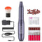 Portable Professional Nail Drill, Electric Nail File 20000RPM Manicure Machine Set with Bits and Brush for Acrylic Gel