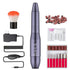 Portable Professional Nail Drill, Electric Nail File 20000RPM Manicure Machine Set with Bits and Brush for Acrylic Gel