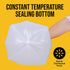 Small Trash Bags, 4 Gallon, 100 Count, White, Unscented, Thickened & Strong Liners for Kitchen Office