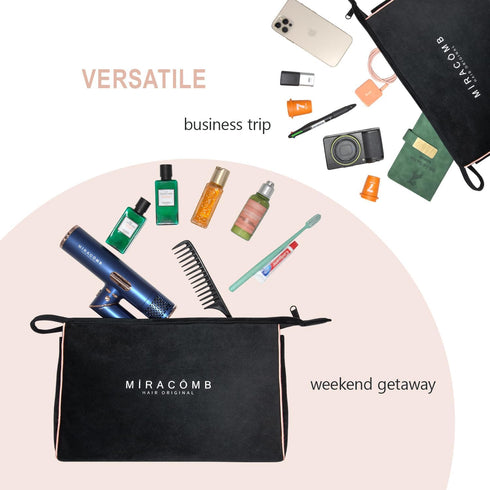 Multi-Purpose Velvet Storage Bag, Hair Tool Organizer & Travel Case for Hypersonic, Dyson Airwrap & Shark FlexStyle