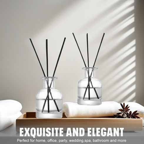 UPSTORE 150ml/5oz Sets Empty Glass Diffuser Bottle Diffuser Jars Aromatherapy Storage Container Fragrance Accessories