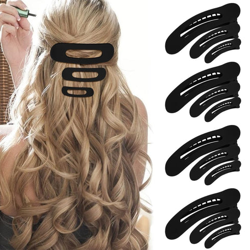 Large Duck Billed Hair Clips - Ahoney 12 Pack Alligator Clips for Thin/Thick Hair Styling Accessories