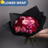Black Wrapping Paper Roll, 17.5"x456" Graduation Paper for Bouquet Flower Birthday Gift Wrap, Arts Crafts