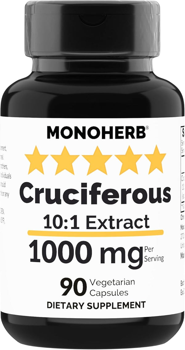 Cruciferous Extract 1000 mg - 90 Vegetarian Capsules for Antioxidant Support
