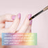 2pcs Nail Clean Up Brushes, Painting Brushes with Round & Angled Head for Nail Art Design (Tea Brown)