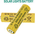 12 Packs 1.2V 800mAh NI-CD AA Rechargeable Batteries for Garden Landscaping Solar Lights, Security Lights