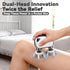 Mini Handheld Massager for Neck, Shoulders & Back, Portable Dual Head Electric Body Massager with Brushless Motor