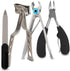 Vive Toenail Clippers for Thick Nails - Heavy Duty Podiatrist Trimmers for Seniors, Fingernail Care Set