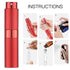 LISAPACK 8ML Atomizer Perfume Spray Bottle for Travel, Empty Refillable Cologne Dispenser, Portable Sprayer, Red