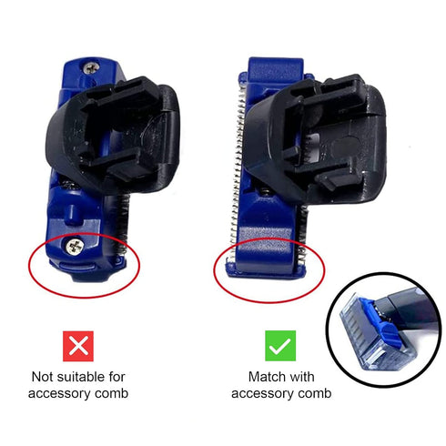 Replacement Head for Electric Shaver, Advanced Hybrid Razors Blades, Compatible with Solo Trimmer, Includes 2 Cleaning