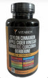 Vitabem 3000mg 3000mg 3000 2000mg 2000mg 1200mg 60 Count Ceylon Cinnamon Capsules Turmeric Apple Cider Vinegar mg