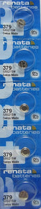 379 Watch Battery - Strip of 5 Batteries