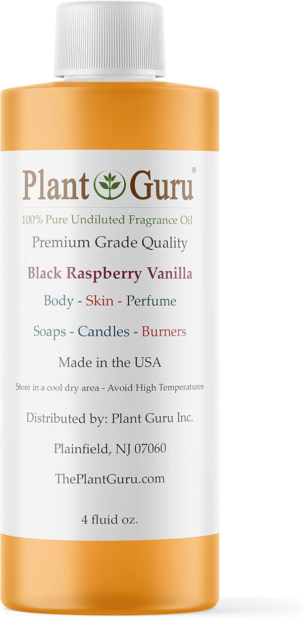 Black Raspberry Vanilla Fragrance Oil, 4 fl. oz, Scented Oil for DIY Soap, Candles, Bath Bombs, and Aromatherapy