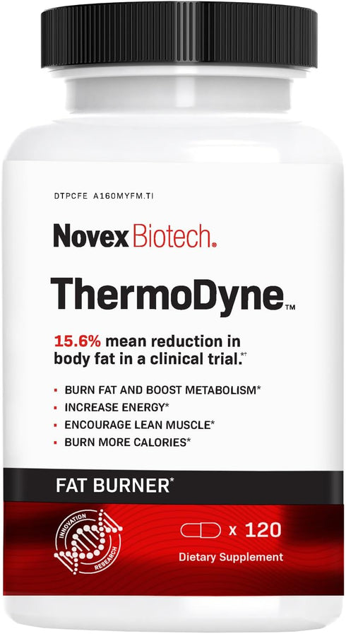 Novex Biotech ThermoDyne - Thermogenic Fat Burner Pills for Appetite Suppression, Metabolism Boost, Energy, and Focus -