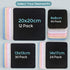 12 Pack 20x20cm/8”x8” Large Microfiber Cleaning Cloth for Eyeglasses, Luxury Suede Glass Cleaner for Gentle Lint-Free