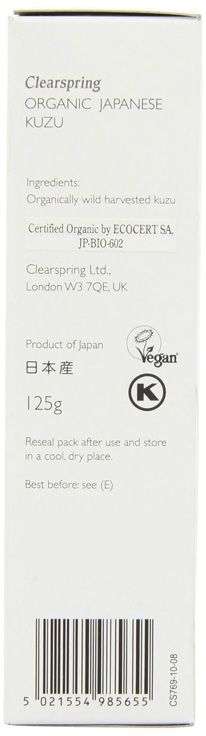 Clearspring Organic Japanese Kuzu, Gluten Free Starch Thickener, 125g