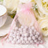 Set Of 50 Gift Organza Bags, 4x6 Inch Pink Drawstring for Baby Shower, Wedding, and Party Favors