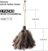 Natural Gray Ostrich Feather Duster, 2 Packs, Smart and Soft Cleaner for Blinds, Kitchen, Office