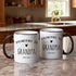 Puouoonyi Set, 11oz Promoted To Grandpa & Grandma Mugs Pregnancy Announcement Gift for Grandparents, New Grandma