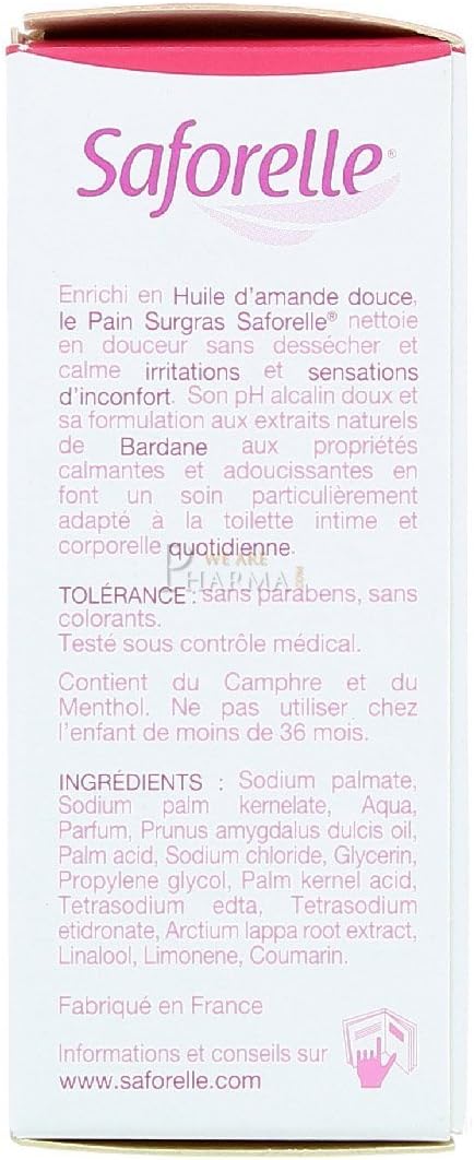Saforelle Enriched Lipid Bar Cleanser for Gentle Care