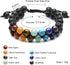 Top Plaza Bead Chakra Bracelet - 7 Chakras Healing Crystals Yoga Stone Beads for Meditation & Relaxation for Men & Women