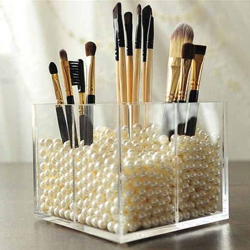 Makeup Beads for Brushes, AIYoo Art Faux Pearls, 1500 pcs for Lipstick, Mascara, Eyeliner, Organizer