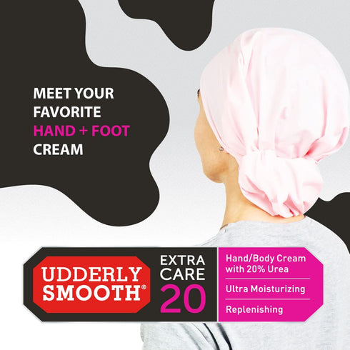 Udderly Smooth Extra Care Hand/Body Deep Moisturizing Cream, Unscented, 8 Ounce, 20% Urea