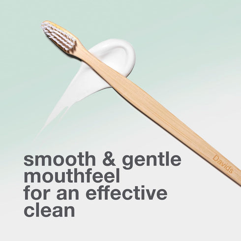 Davids Premium Bamboo Soft Bristle Toothbrush, 3 Pack | Eco-Friendly, Sustainable High Performance