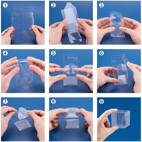 YOZATIA 25PCS Transparent Boxes, 2 x 2 x 2 inch Clear Favor Boxes for Wedding, Party and Baby Shower Favors