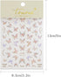 JMEOWIO 3D Embossed Aurora Butterfly Nail Art Stickers, Self-Adhesive 5D Decoration Accessories, 1 Sheet