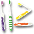 4 Pack Comfort Hold Travel Toothbrush, Folding Medium Bristle Brushes, Compact Size, TSA Approved