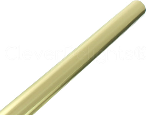 CleverDelights Metallic Gold Wrapping Paper - 30" x 300" Jumbo Roll - 62.5 Sq Ft - Shiny Premium Gift Wrap Paper