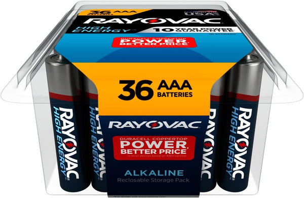 Rayovac AAA Batteries, Alkaline Triple A Batteries, 36 Count