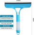 HTOOLPRO 2 Pack 3 1, All-Purpose Shower Squeegee for Shower Glass Door, Shower Glass Cleaner Squeegee with Spray