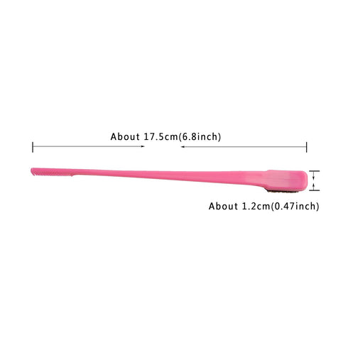 YANTAISIYU 6 Pcs Hair Edge Brushes, Double Sided Control Brush Comb Combo Pack for Bangs Eyebrow (Multicolored)